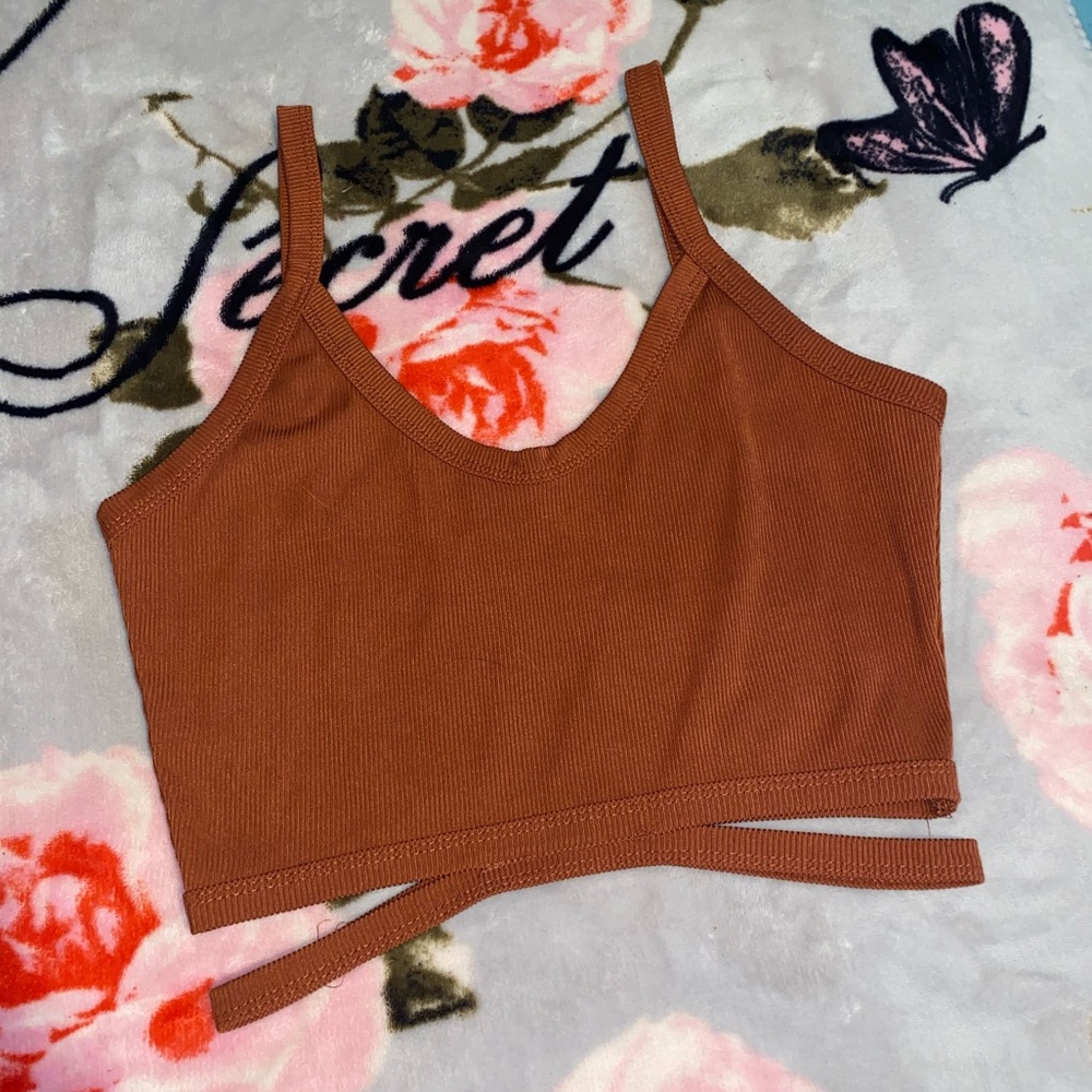 SHEIN: Copper cropped tank top.